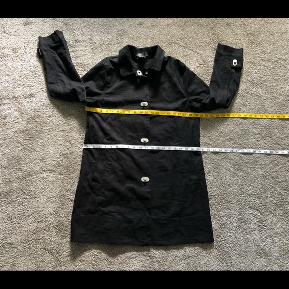 George Cotton Trench coat jacket size M Classic - Picture 4 of 12